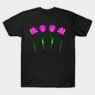 Pink Tulips T-Shirt